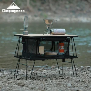 CAMPINGMOON T-230 Outdoor Simple Field Rack Folding Table